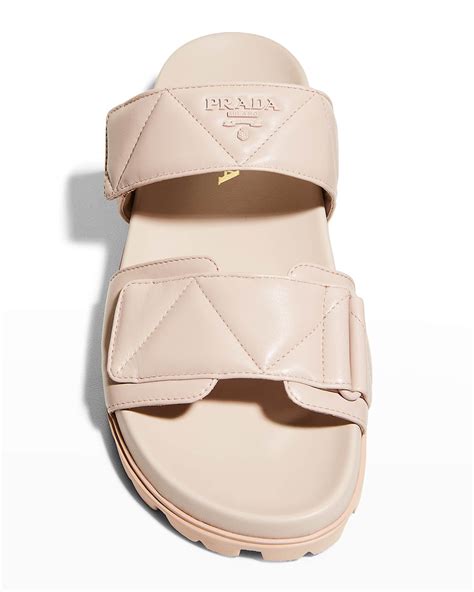 prada quilted dual-grip sporty sandals|neiman marcus prada sandals.